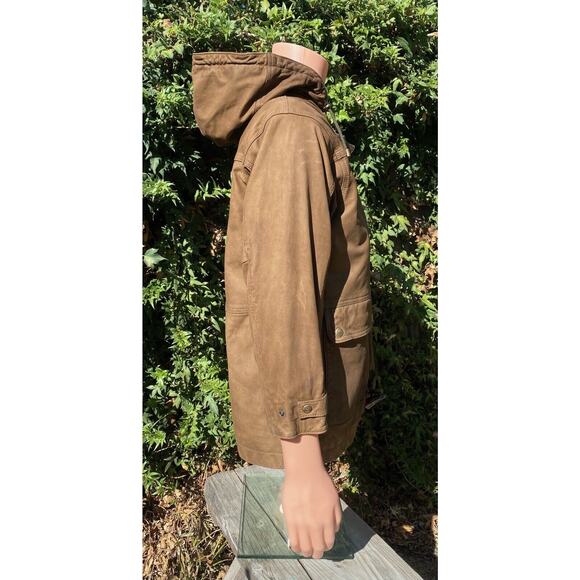 Timberland Water Resistant Leather Jacket Mens S Wool Lined Leather Jacket - Picture 6 of 11